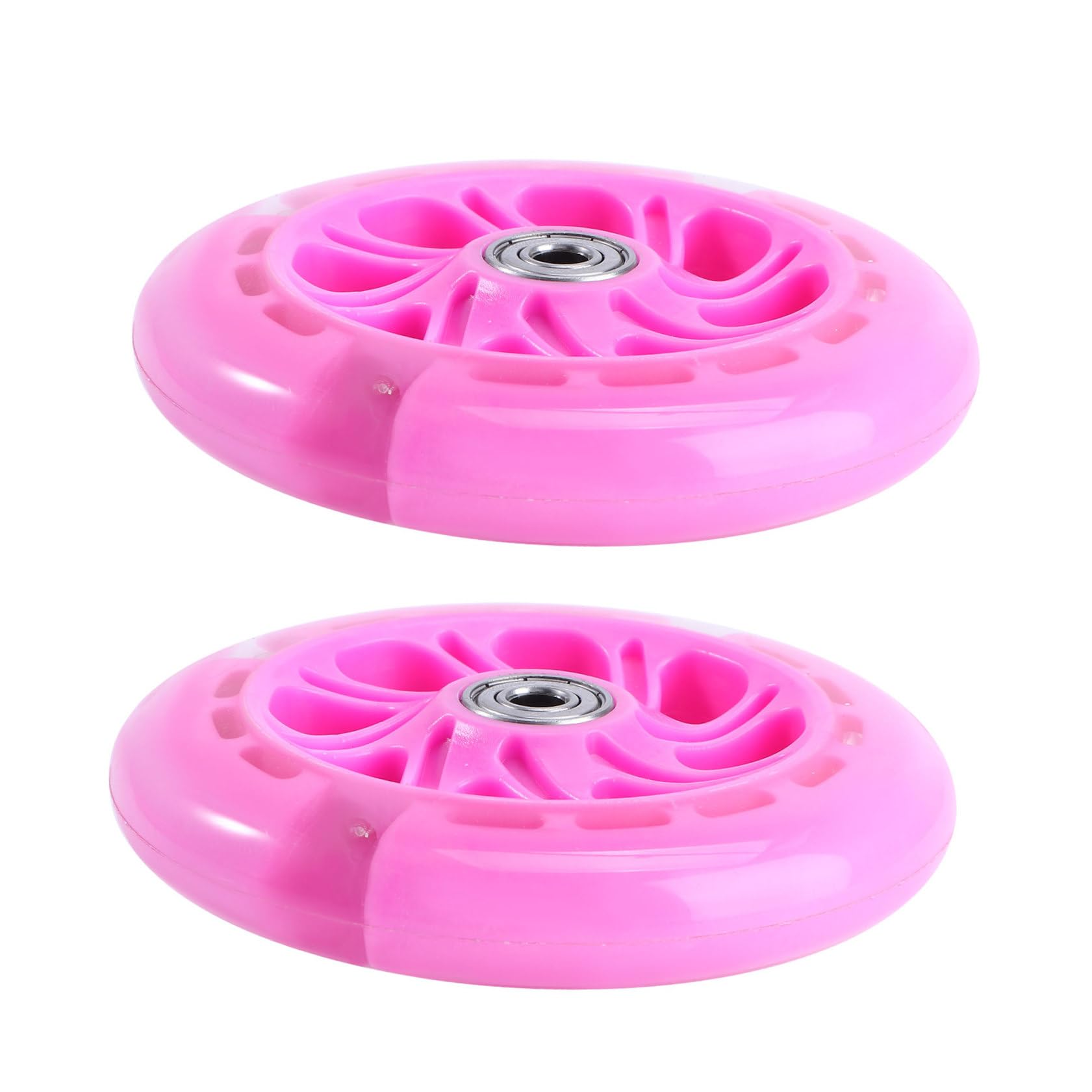 Ruedas de Patinete Iluminadas de Pu Alta Elasticidad, 2 Piezas
