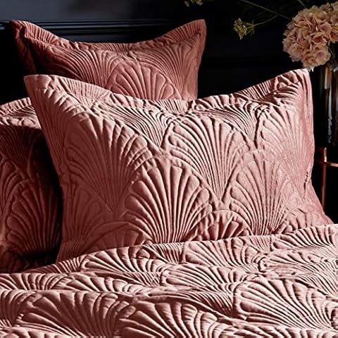 Paoletti Palmeria Oxford Pillowcase in Blush Cover
