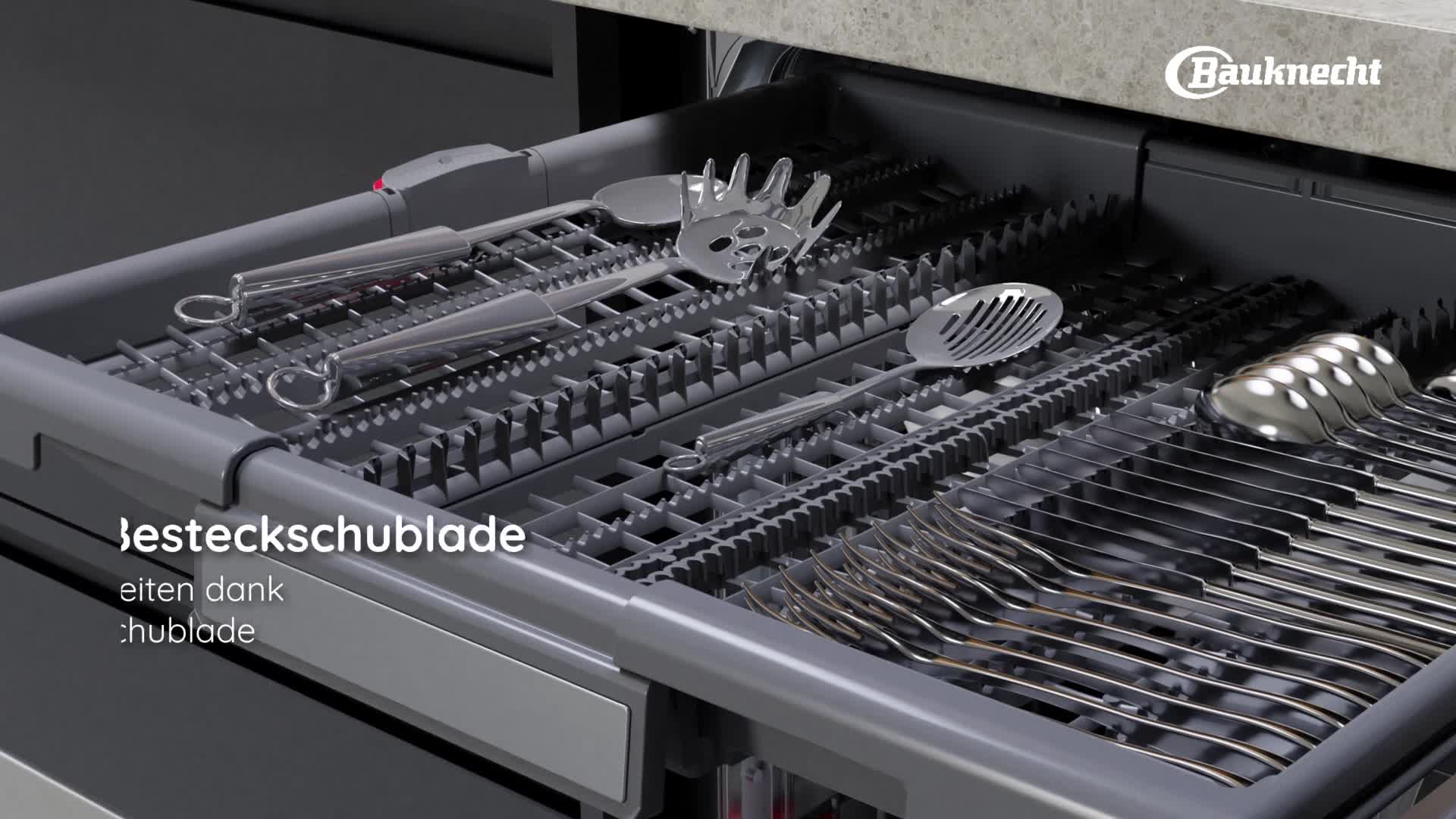 Bauknecht BCIF 5O539 PLEGT Vollintegrierbarer Geschirrspüler 60 cm  