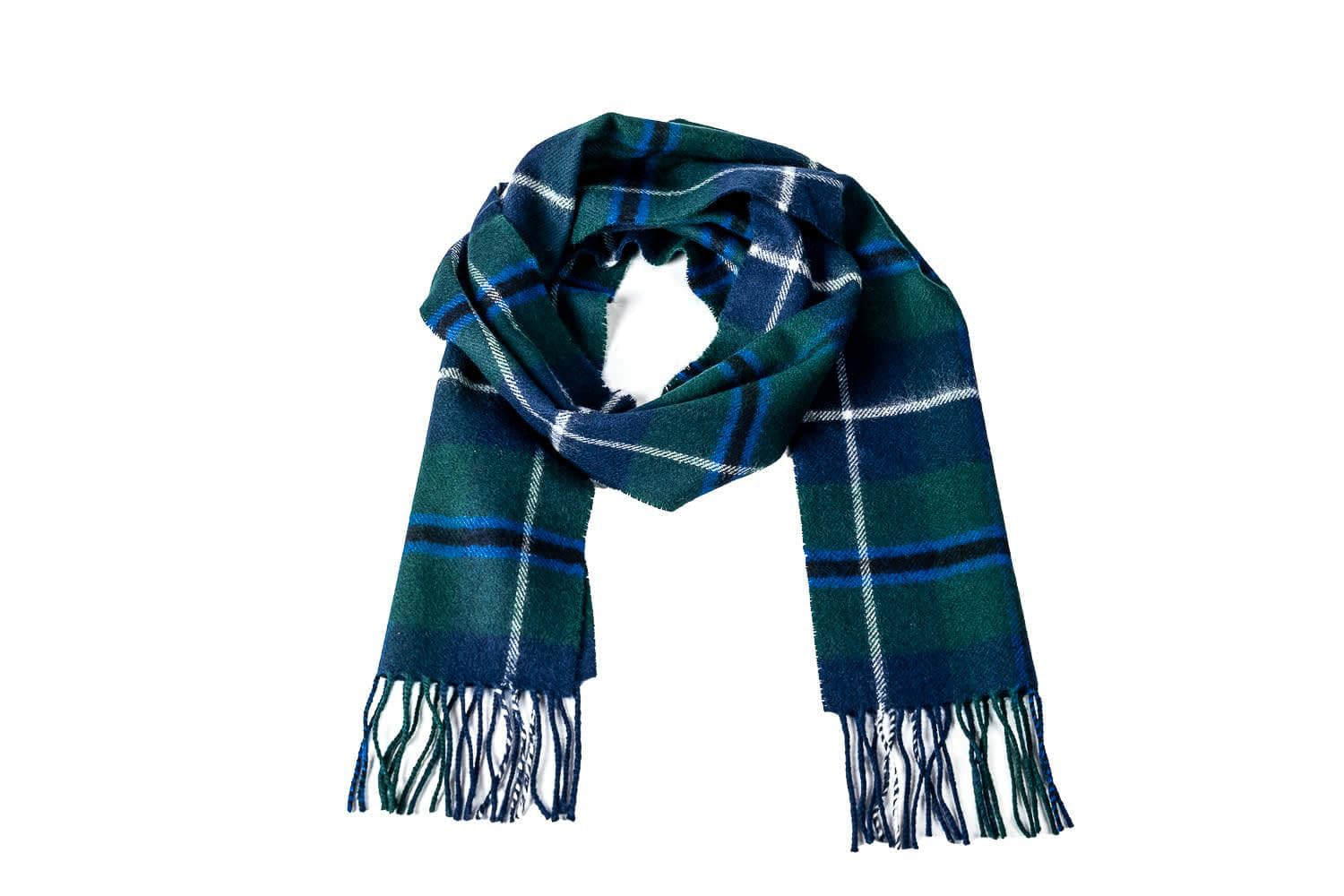 Briomhar Bufanda escocesa de lana escocesa a cuadros, 100 % lana de cordero fabricada en Escocia, bufanda de invierno perfecta para clima frío