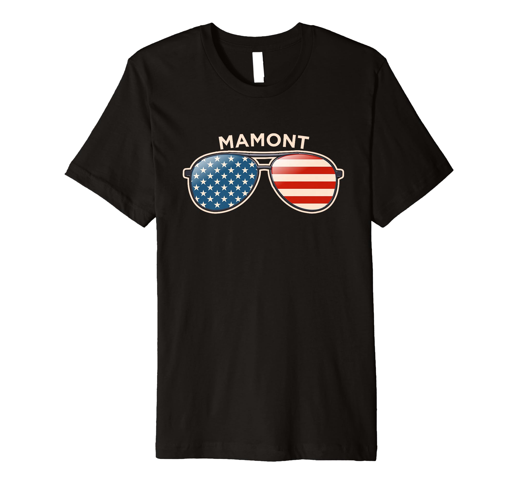 Mamont, PA Vintage US Flag Sunglasses Premium T-Shirt