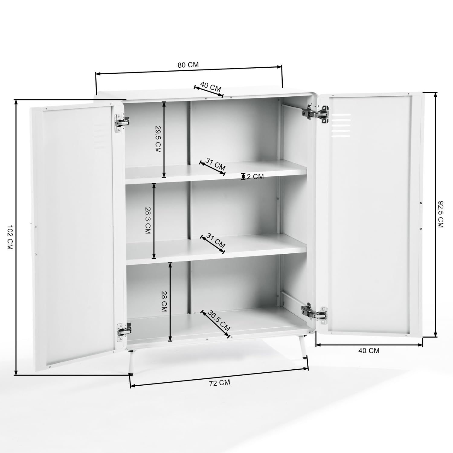 MEUBLE COSY Caisson De Bureau, Caisson De Rangement, Classeur, Armoires