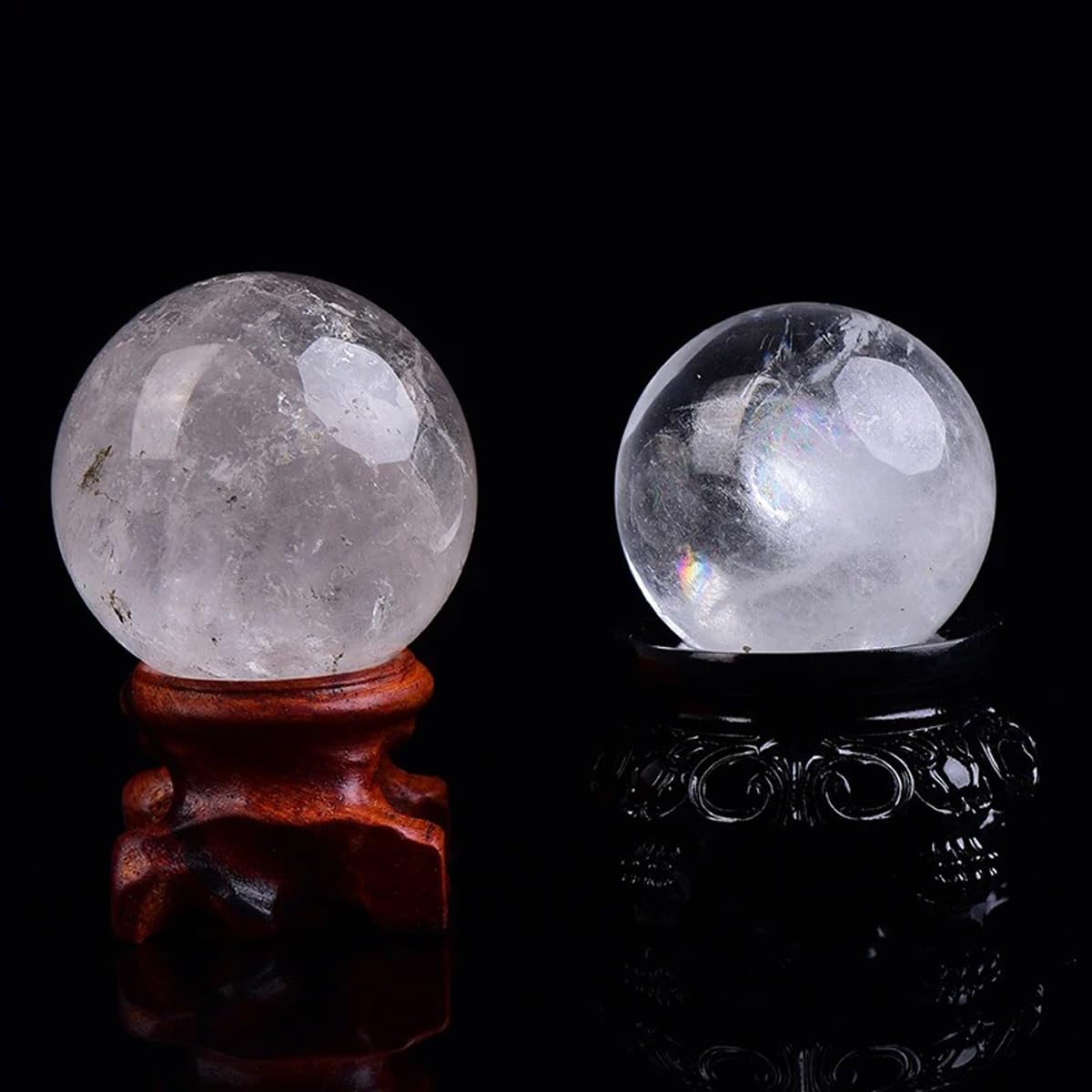 Bola de Cristal, Esfera curativa Pulida, Bola de Masaje para decoración del hogar, Recuerdo o Regalo.