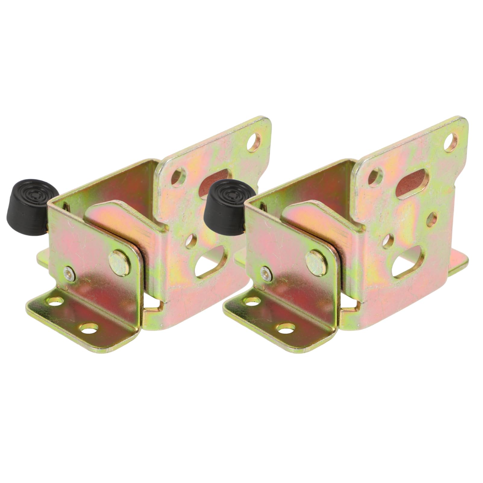 KICHOUSE 2pcs Golden Cold Rolled Steel Folding Table Hinge 90 Degree Self-Locking Folding Hinge Folding Brackets Folding Table Legs