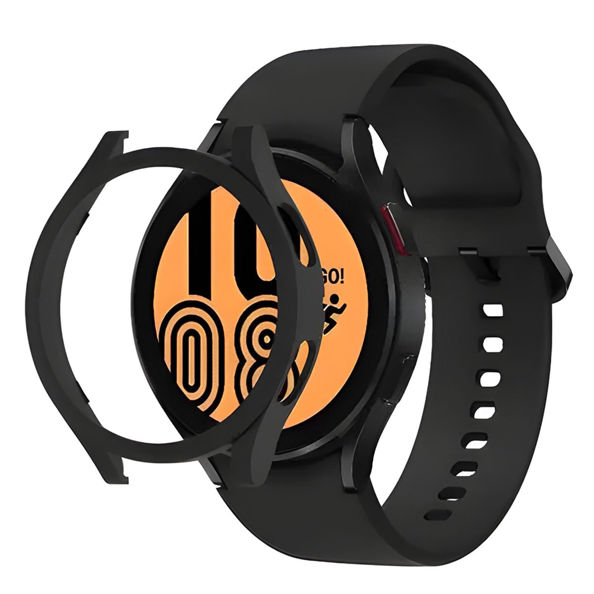 KACA Soft TPU Front Protection Case Cover for Samsung Galaxy Watch 4 (44mm) (Black) (B0C7C6M8PB) Amazon Price History, Amazon Price Tracker