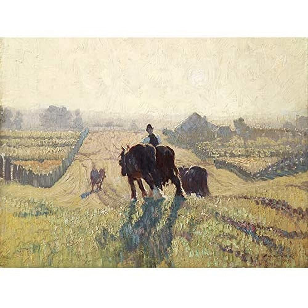 Fine Art Prints Elioth Gruner Frosty Sunrise Painting Art Print Canvas Premium Wall Decor Poster Mural