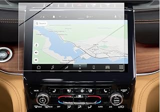 Tempered Glass Screen Protector Compatible With 2022 2023 Jeep Grand Chewokee,Anti-Scratch,Shock-Resistant,HD Clear,Protecting Uconnect 5 System 10.1" Touch Screen.