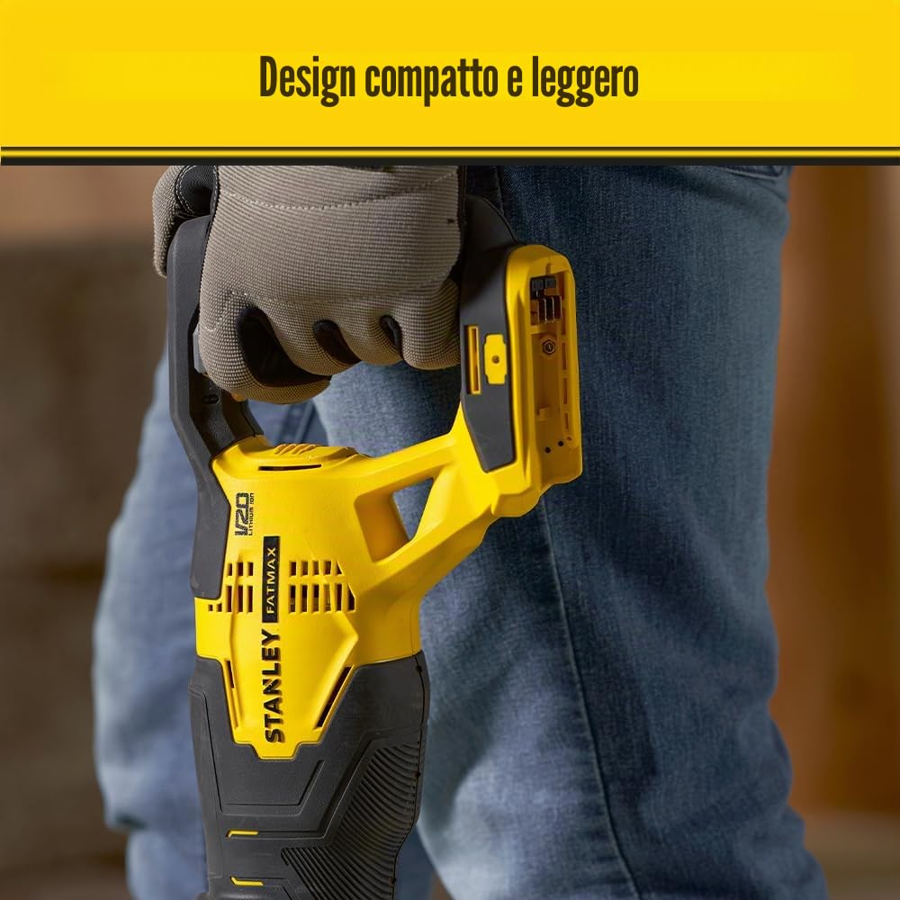 STANLEY FATMAX SFMCS300B-XJ SFMCS300B-SEGA RECIPROCA V20, 18V, Senza Caricabatterie/Batteria, 18 V