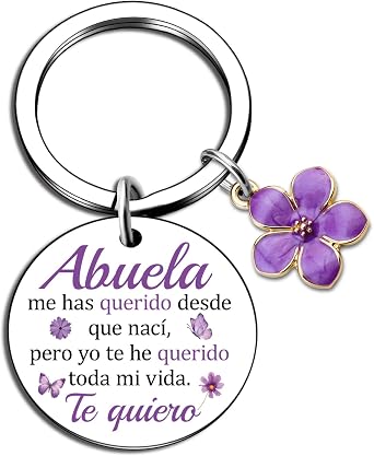 Ikacvb Abuela Gifts For Grandma Best Birthday Gifts For Abuela | Regalos Para Abuelas Abuelita Gift Ideas Mothers Day Gift For Abuelas Spanish Grandmas Keyhain Jewelry Christmas Stuff