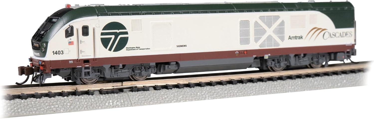 Bachmann Trains - SC-44 Charger - TCS DCC WOWSOUND® Equipped Locomotive - Amtrak Cascades® (WSDOT) #1403 - N Scale