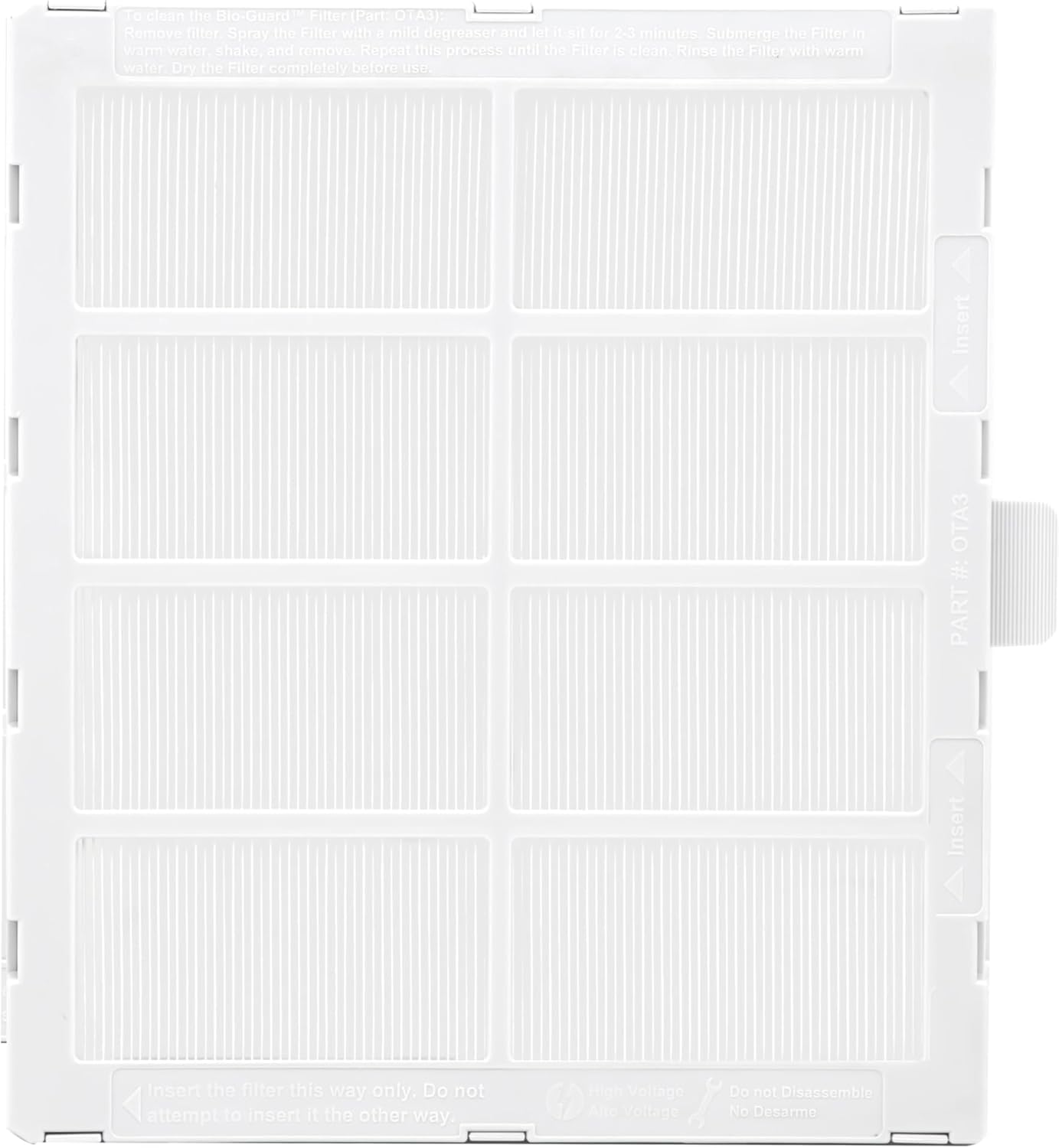 Nuwave Replacement Bio-Guard Filter for the Nuwave OxyPure Zero Smart Air Purifier Made & Sold by Original Manufacturer for OxyPure Zero Models 47253, 47263, White