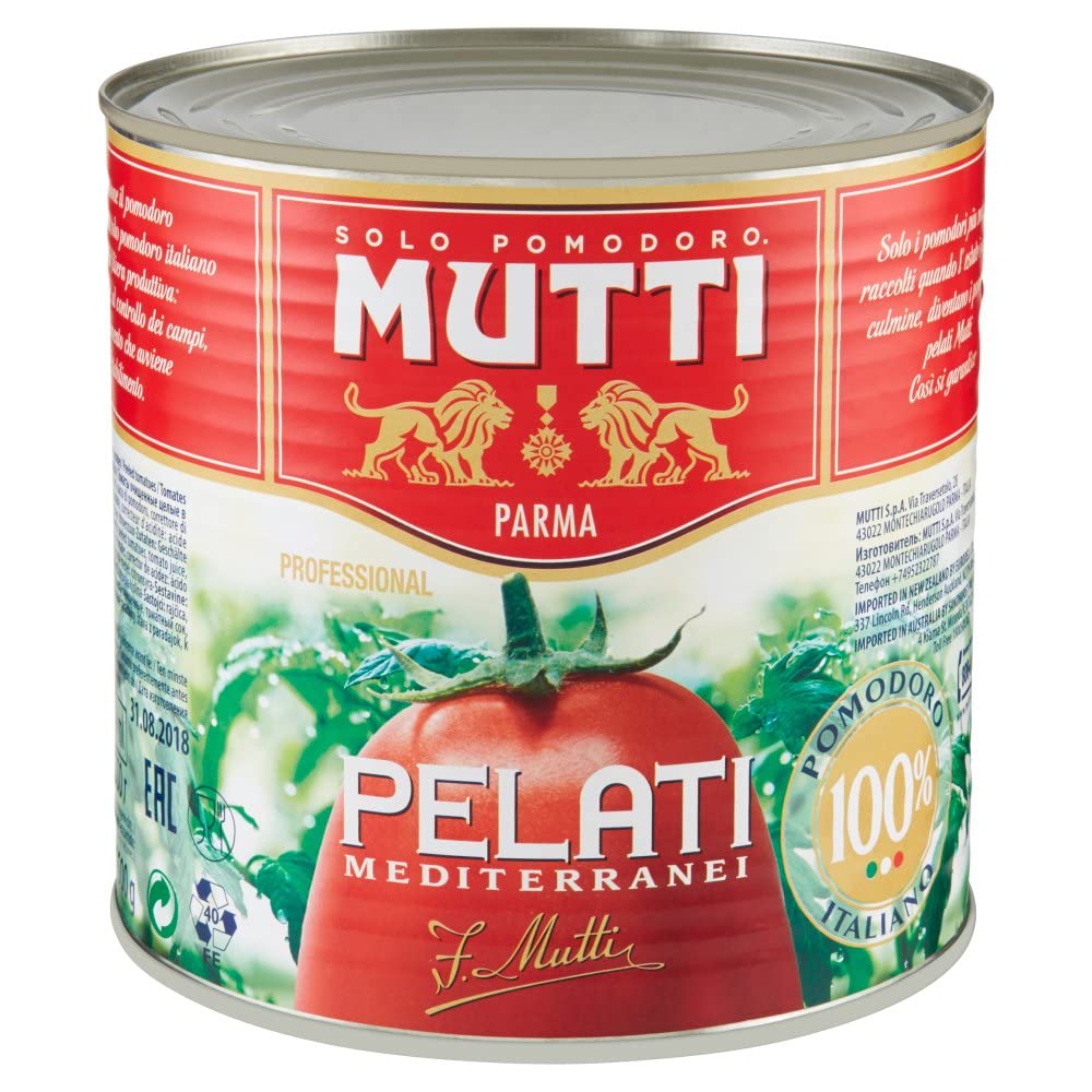 Italian Gourmet Pelati pomodori geschälte Tomaten mediterranei 6 x 2,5kg