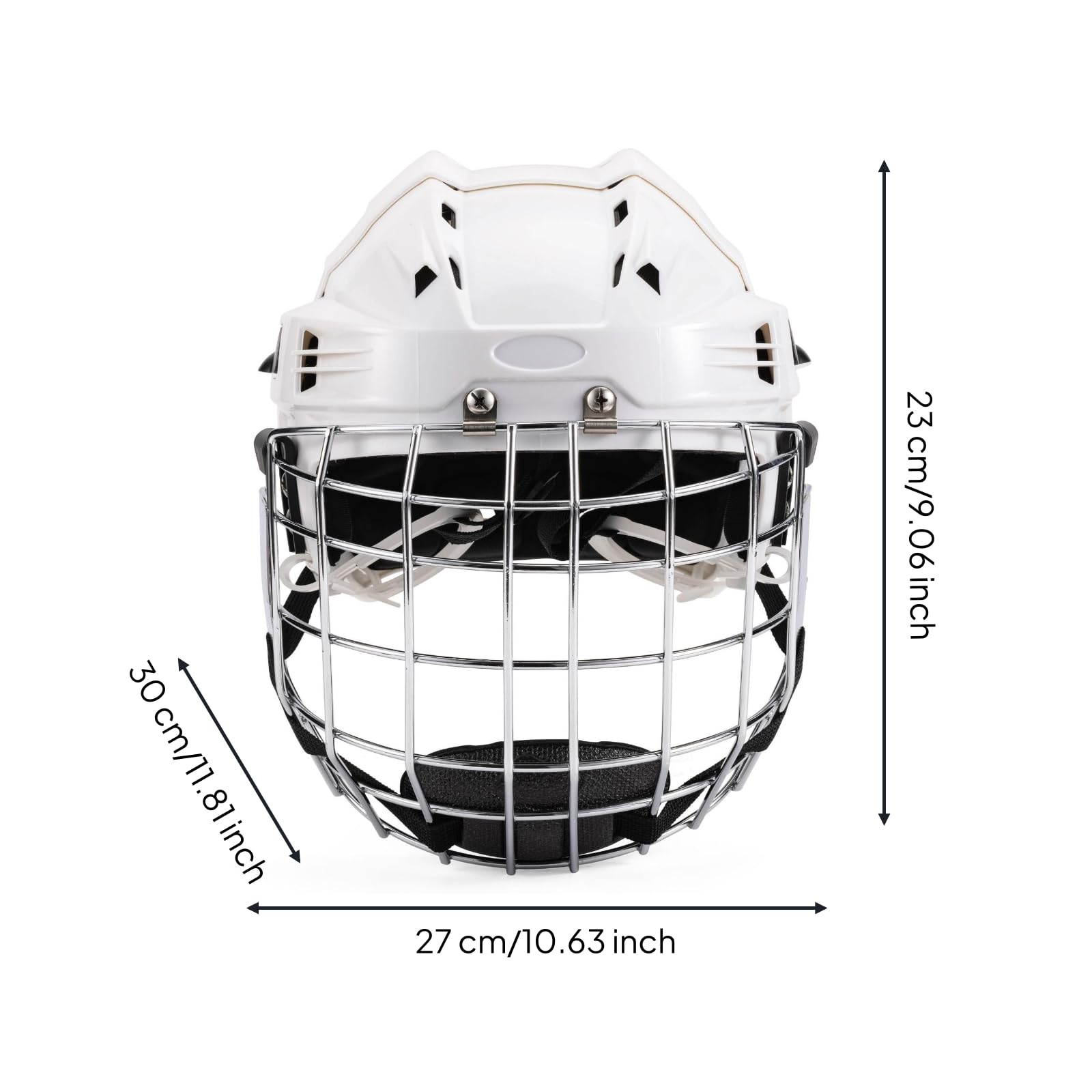 predolo Casque Hockey avec Grille Réglable Casque Hockey Respirant pour Patinoire