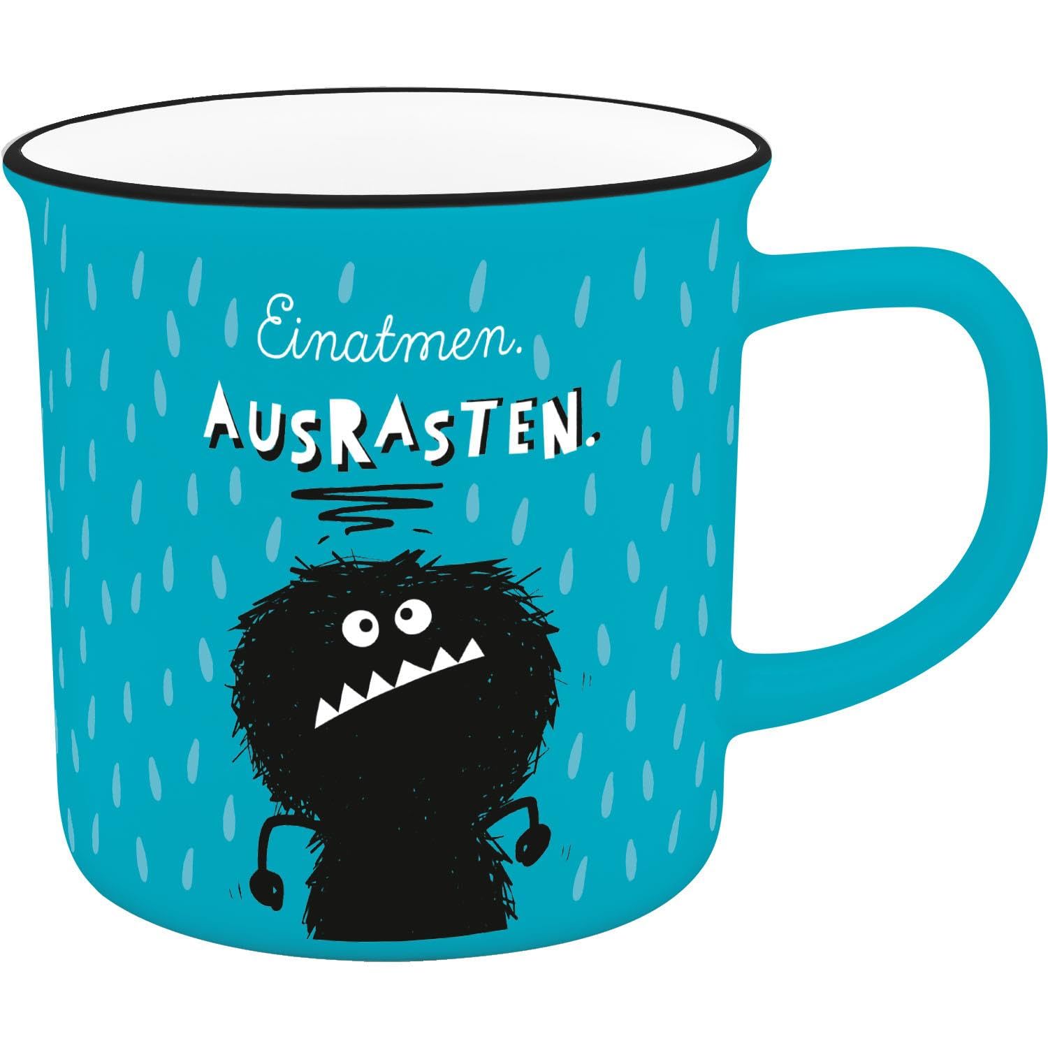 Sheepworld H:PPY Life 74526 XL Mug with Ausrasten Motif, Favourite Porcelain Mug with Saying, 55 cl, with Gift Wrap, Gift Boyfriend, Girlfriend
