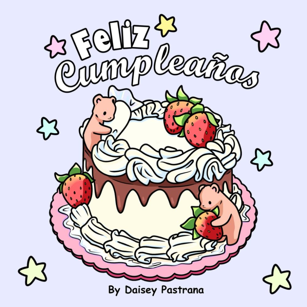 Feliz Cumpleanos: cute coloring book of Mexican dessert