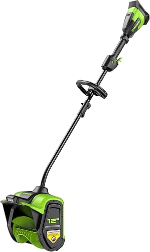 Greenworks Pala de nieve sin escobillas de 40 V y 12 pulgadas (LED), solo herramienta