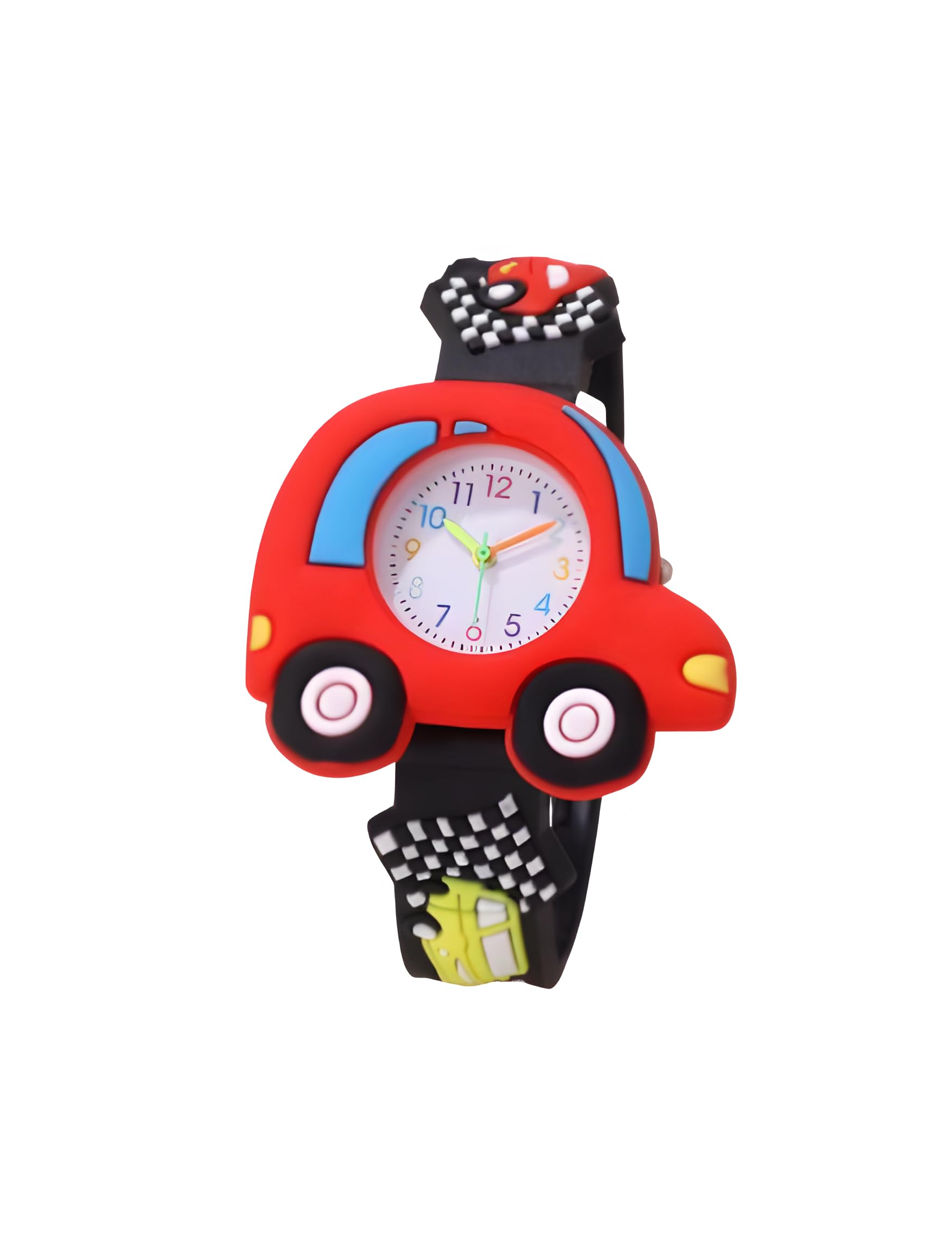 Ziory Analog Car Designed Watch for Kids Kids Unbreakable Silicone Strap Childrens Best Unisex Birthday Return Gift for Boys and Girls of Age 3-13 Years (Red and Black) (B0D8YLNLHC) Amazon Price History, Amazon Price Tracker