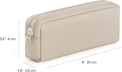 Miniatura 2 de Estuche para lápices de gran capacidad, bolsa de color puro para bolígrafos con cremallera, bolsa de almacenamiento estacionaria para oficiales