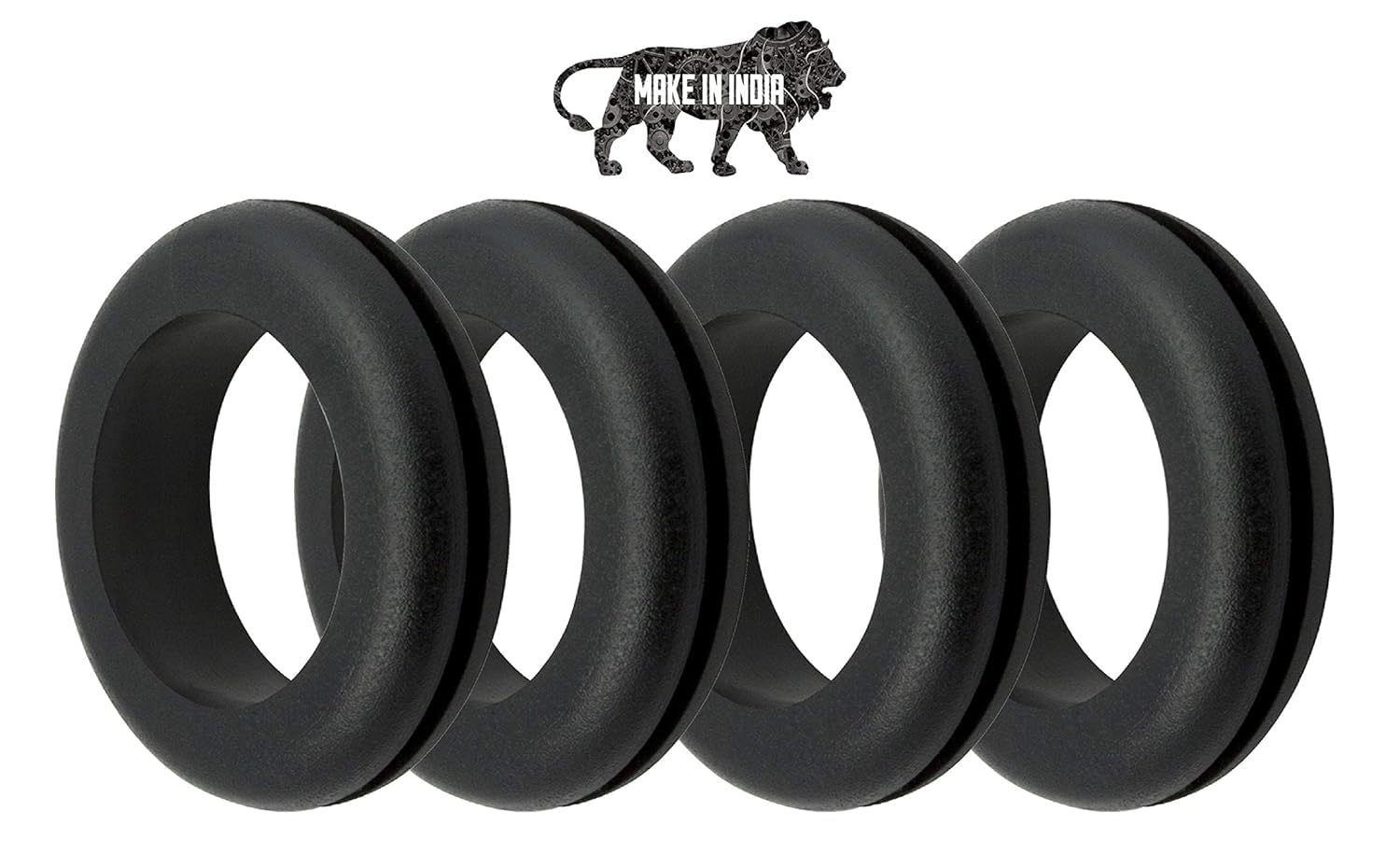 pke Mains Grommet Premium Wiring Open Rubber Grommets 8mm Inside (15, Black)-image-9