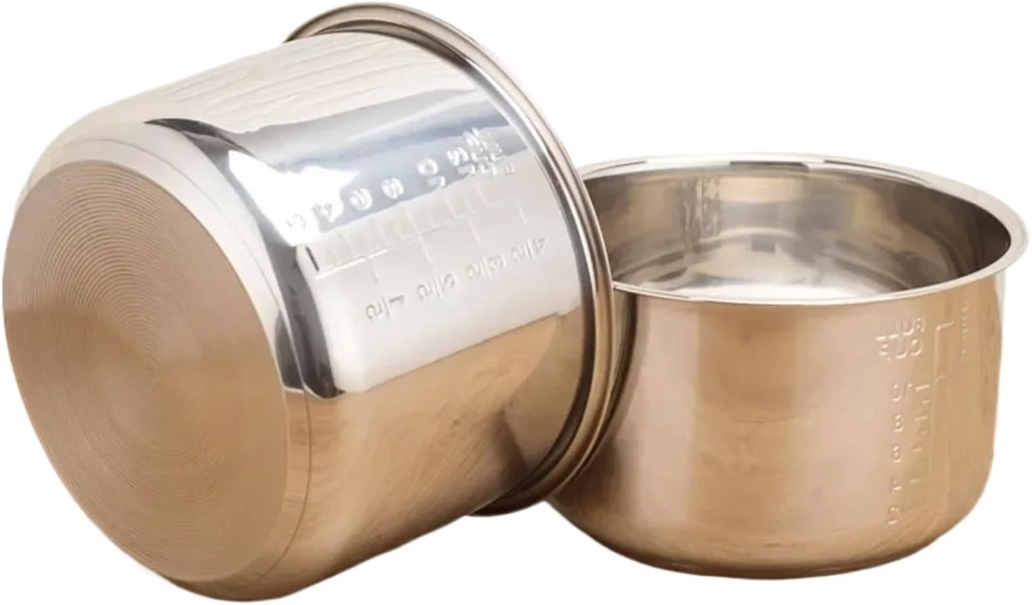 Pressure Cooker 6L Inner Pot Rice Liner Stainless Steel Inner Pots Minute Non-stick Cookware Compatible For Kitchen Accessories Utensils(5L-high135-136mm)