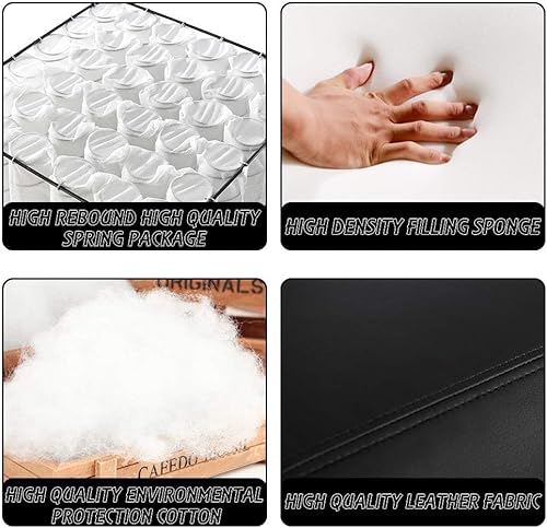 Miniatura 5 de FDW Silla reclinable para sala de estar, asiento de cine en casa, sofá reclinable individual con respaldo acolchado (negro) Negro