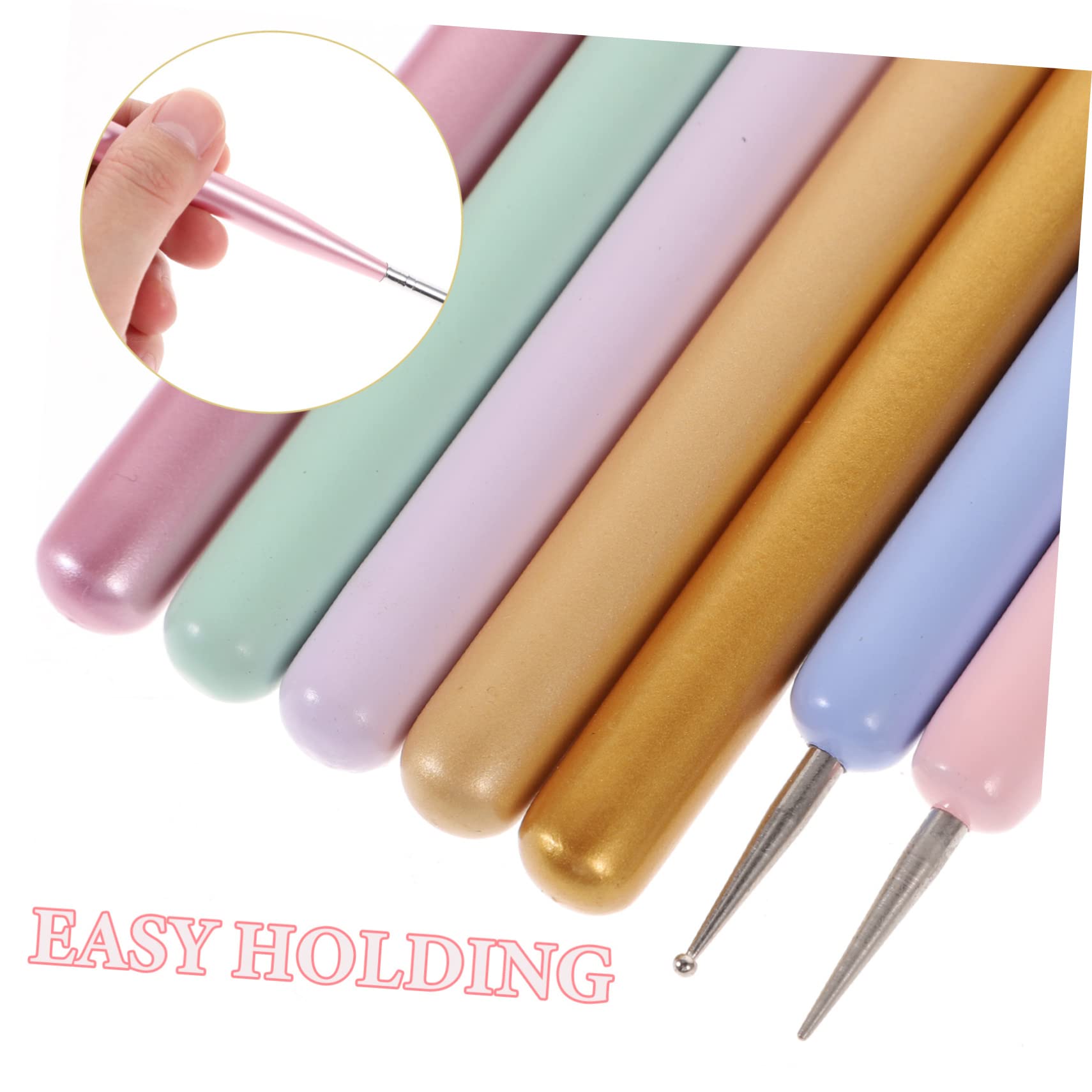 FRCOLOR 35pezzi Pennelli Per Nail Art Con Manico Strumenti Per Disegni Unghie Per Manicure e Decorazioni Personalizzate
