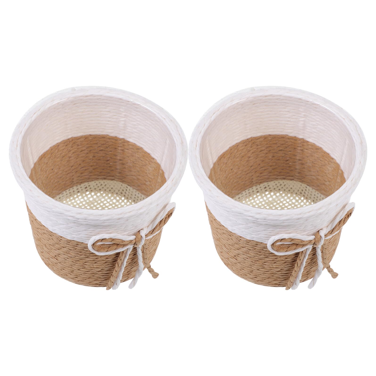 Cache-pot en corde de papier tissé Homoyoyo pour décoration intérieure de plantes
