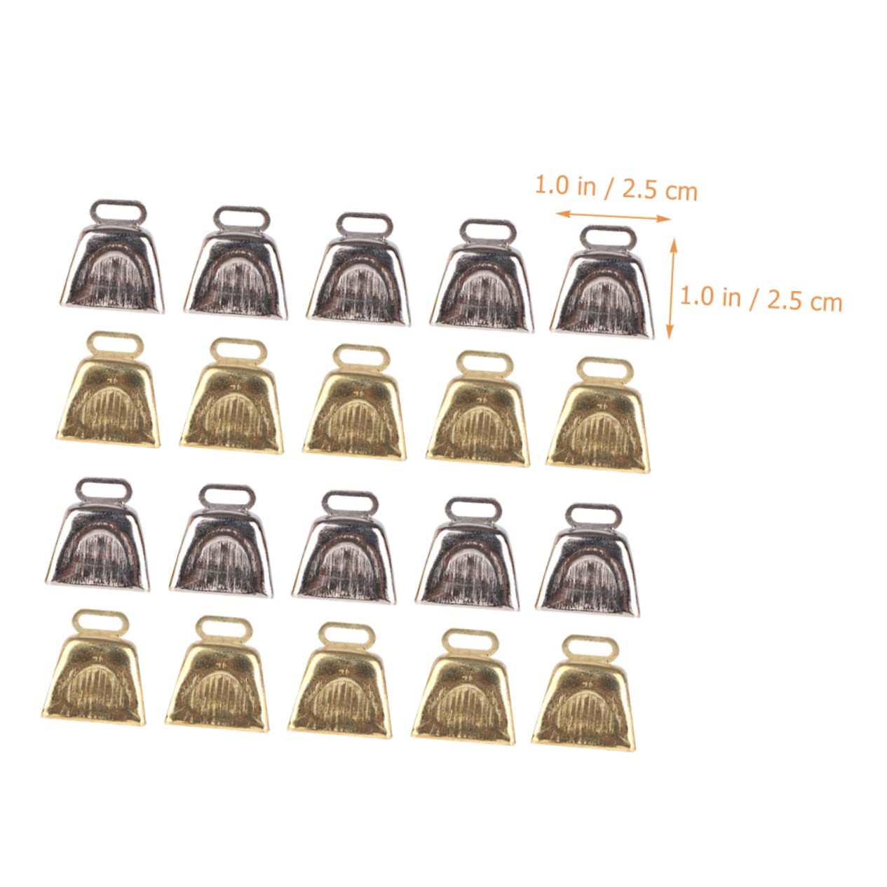 80 Pz Quartetto Campanaccio pendenti natalizi ciondolo natalizio xmas tree campanellini per l'artigianato Piccole campane decorazioni per feste di Natale palla di natale per albero PRETYZOOM