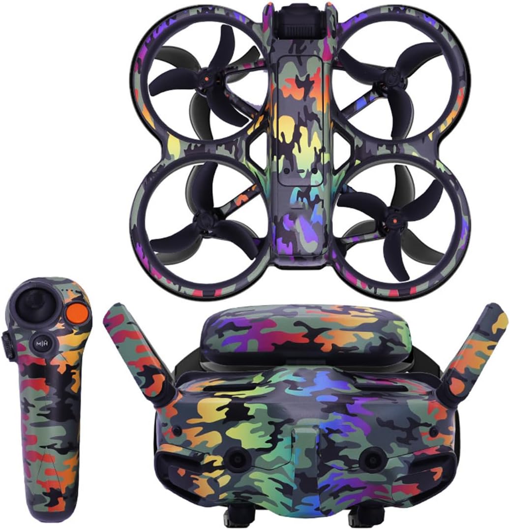 Cool Stickers Pack for Avata 2 Skin Vinyl Decal Goggles 3 Glasses Sticker Anti-Scratch Protection Film for DJI Avata 2 Goggles 3 Accessories (8)