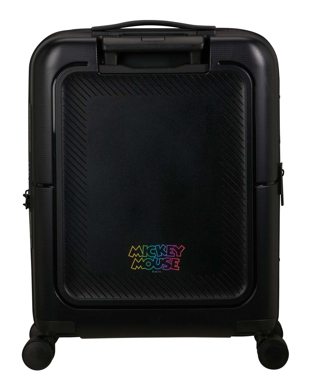 American Tourister Dashpop Disney - Bagaglio a Mano 55x40x20/23 cm, Trolley Cabina Rigido Espandibile per Ryanair & la Maggior Parte delle Compagnie, 41/47L, Mickey Neon Gradient