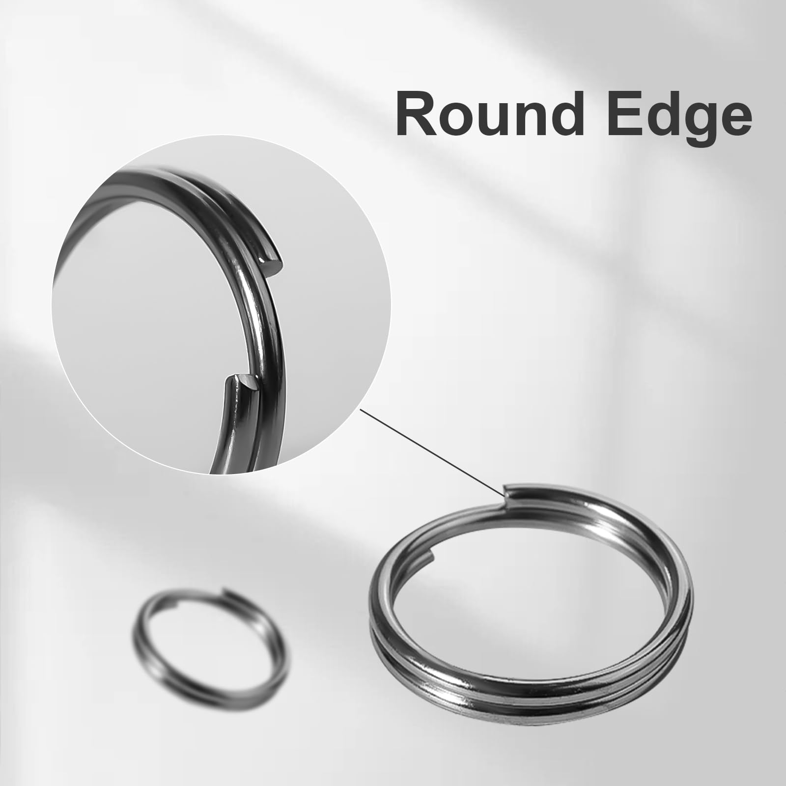 1000 Anelli Di Salto In Acciaio Inox 304 Per Gioielli Fai Da Te - 0,8x5mm, Colore Argento Scuro, Connettori Per Collane E Bracciali