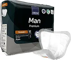 Abena Man Premium Incontinence Guards, (tamanhos 0 a 2) Fórmula 2, 15 unidades