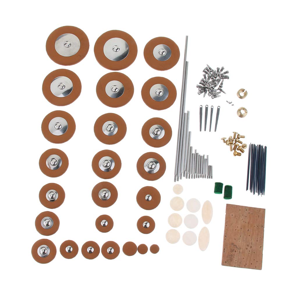 1 Paquet de Kits de Réparation de Saxophone Alto Tampons de Saxophone Vis Tiges D'arbre Pièces de Bricolage