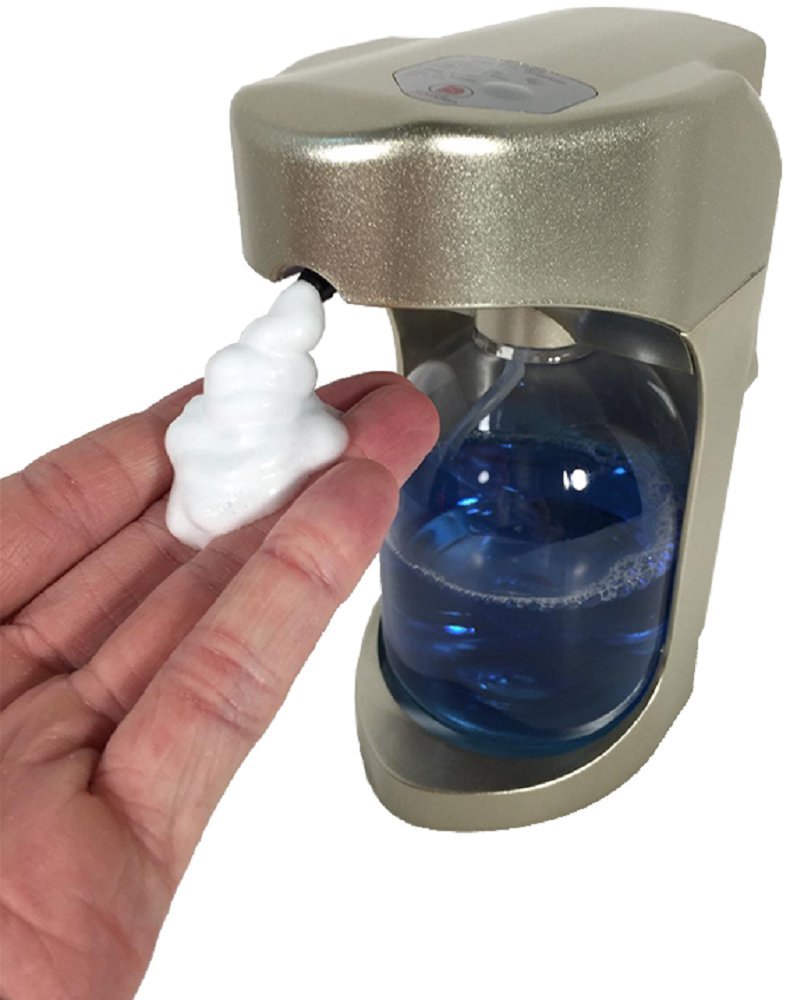Automatic Foam Soap Dispenser, Hands-free Activation With Adjustable Foam Controls, 16oz Capacity, Champagne