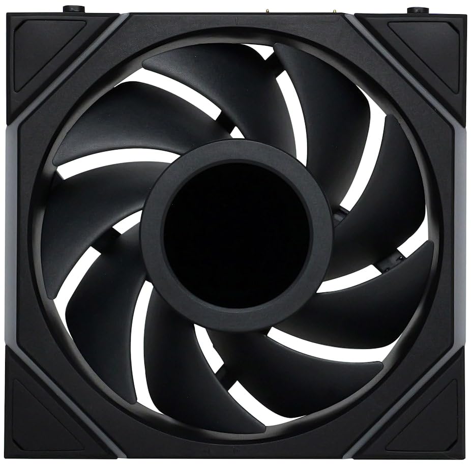 Lian Li UNI FAN TL Wireless LCD PC Fan 120mm RGB – 3-Pack Gaming PC Fans Black | PWM Fans - 26 ARGB LEDs - Up to 1,900 RPM - Daisy Chain - High Airflow - Low Vibration - Silent - Infinity Mirror
