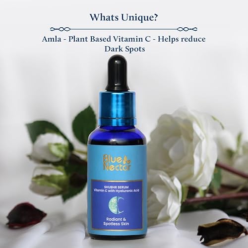 Miniatura 4 de Blue Nectar Shubhr Steam Rose Toner Water & Face Mist (3.4 onzas líquidas) y suero facial con vitamina C con suero de ácido hialurónico natural (1