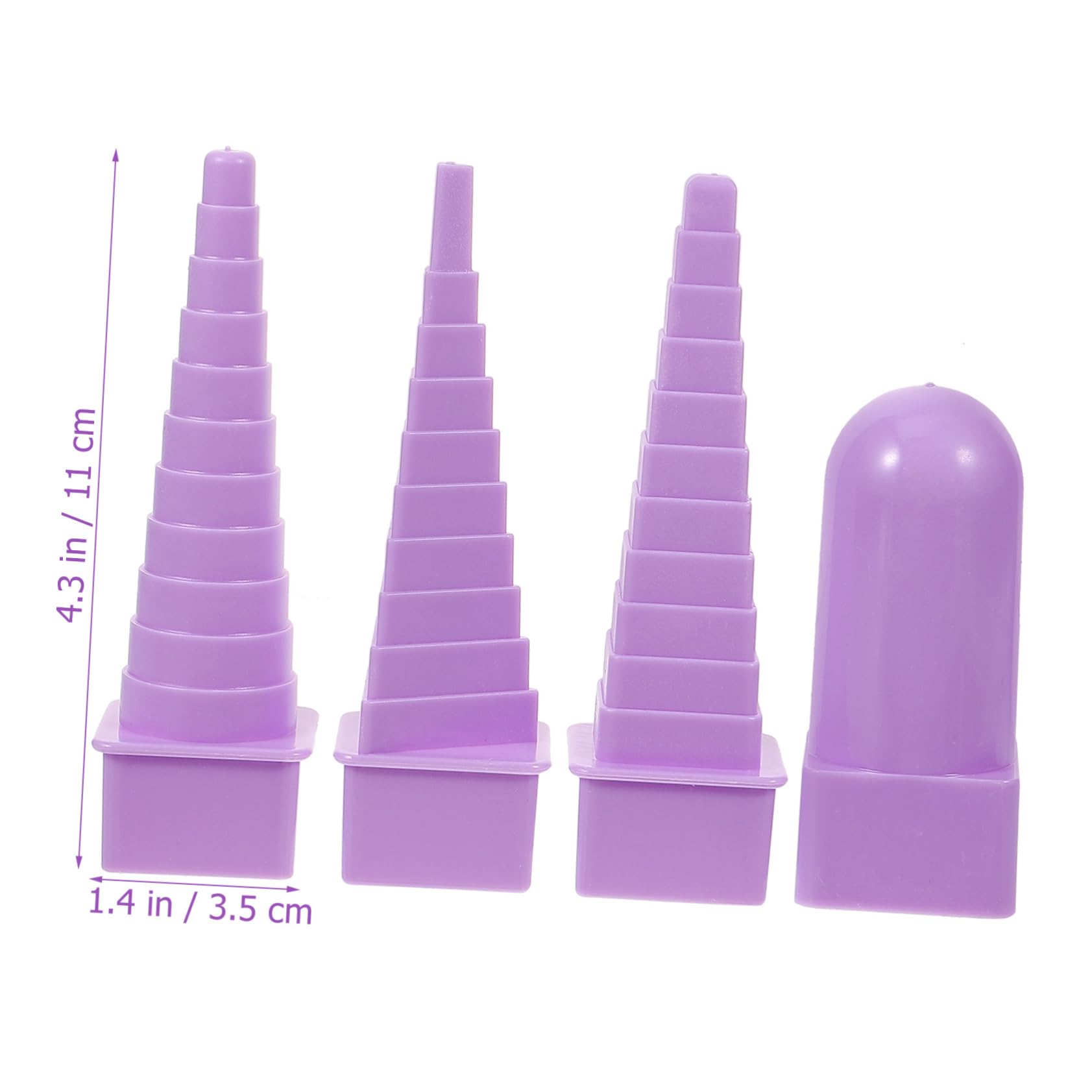 IWOWHERO 4Pcs Paper Quilling Tower for DIY Crafts Convenient Wire Winding Tool for Paper Quilling Projects for Home School and Creative