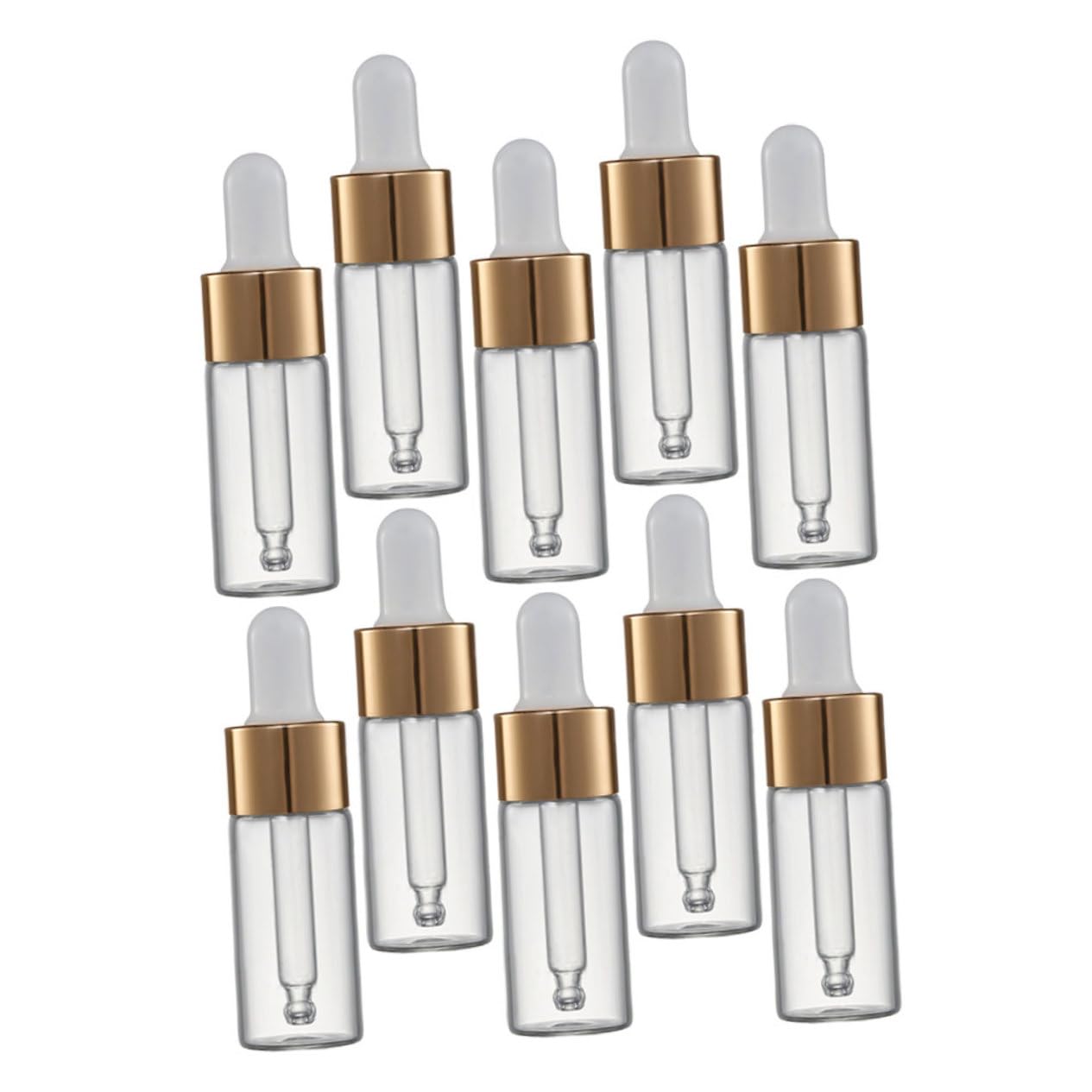 FOMIYES 50 Pcs Botella De Aceite Esencial Botellas Pequeños Frascos Cuentagotas Frascos Cuentagotas De Viaje Prácticos Frascos Cuentagotas Subbotella Gel De Sílice Viajar Portátil Bosquejo