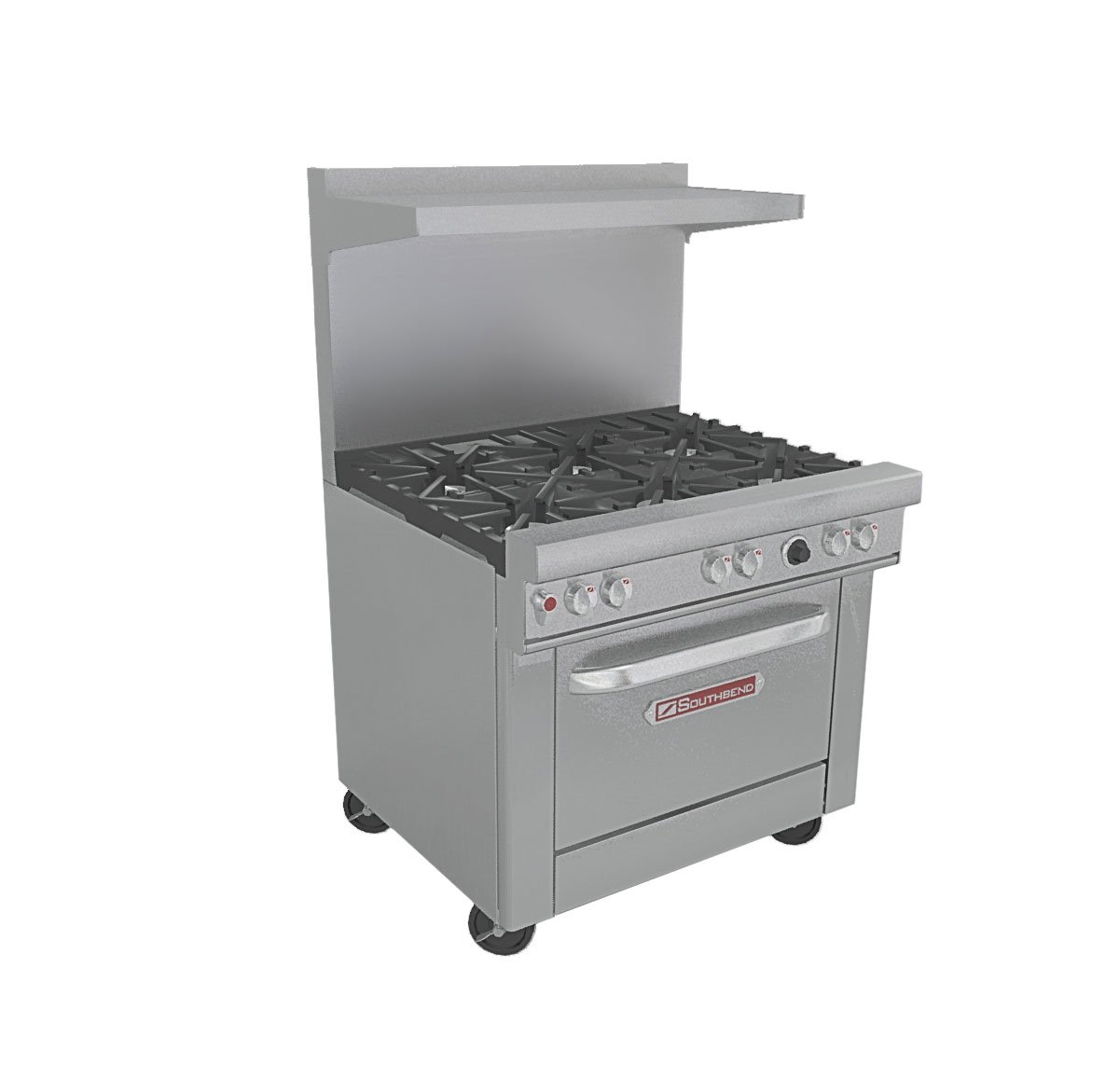 36" Ultimate Restaurant Gas Range w/ 3 Star-Saute Burners by SouthBend – 3.9 gallons, Stainless-Steel, Model 4364C