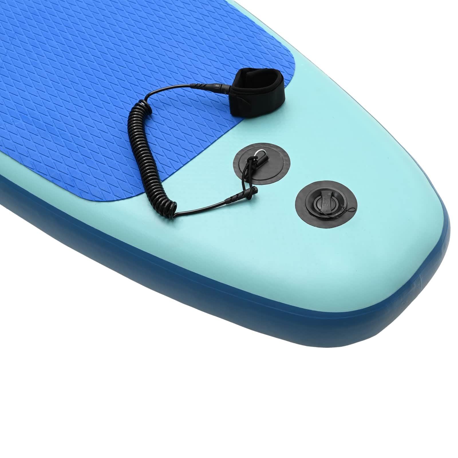 SUP Leash - Corda da SUP da 318 cm, in polipropilene, con cinturino imbottito alla caviglia e girevole, per surf, bodyboard, longboard, shorboard, sport acquatici all'aperto