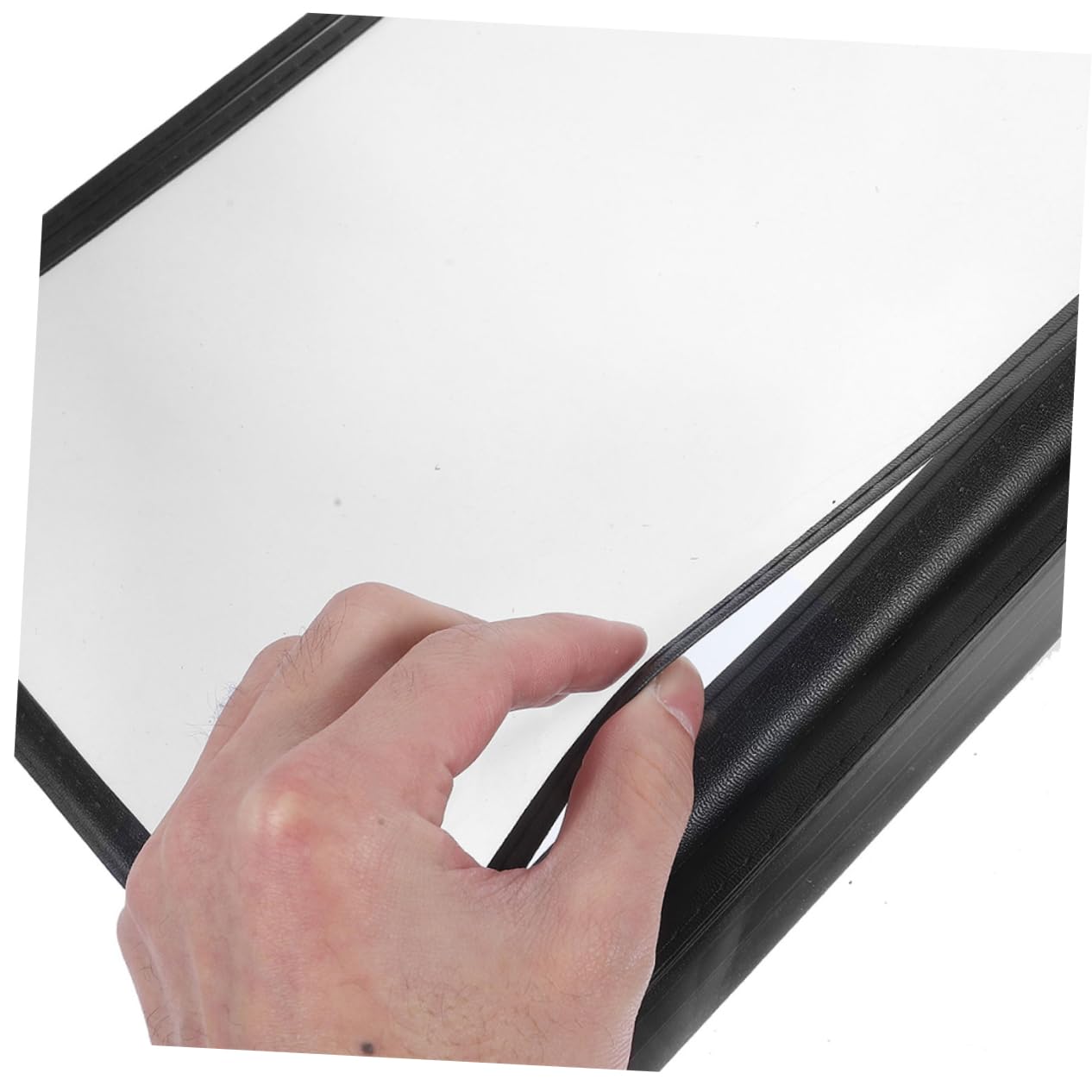 STOBAZA 2pcs Menu Folder Menu Hold Bar Cafe Restaurant Book Commercial Restaurant Menu Binders Holder Cover Page Menu Books Black Menu Book LED Menu Book Menu Sleeves