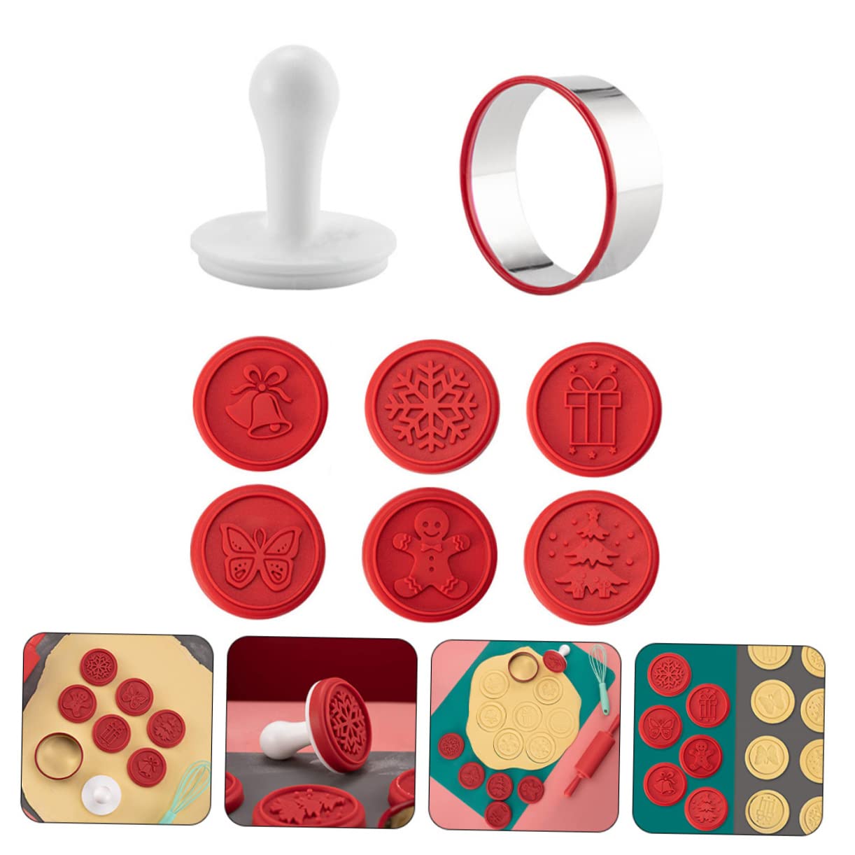MAGICLULU Lot De 3 Emporte-Pièces Pour Biscuits De Noël Petits Emporte-Pièces Dessin Animé Gelée Biscuits Bonbons Granola Pâtisserie Étain Pour Allaitement Emporte-Pièces Pour