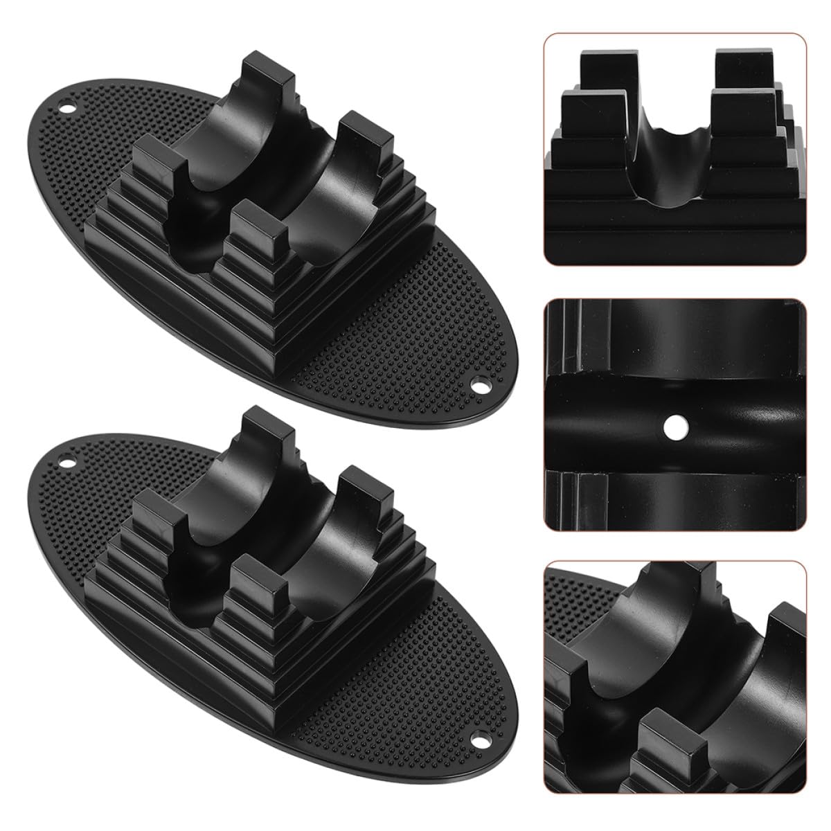 GANAZONO Support de Sol pour Scooter Lot de 3 en Polycarbonate Antidérapant Noir, Bases de Support Stables pour Roues de Trottinette, Station de Stationnement Pratique pour Équipement