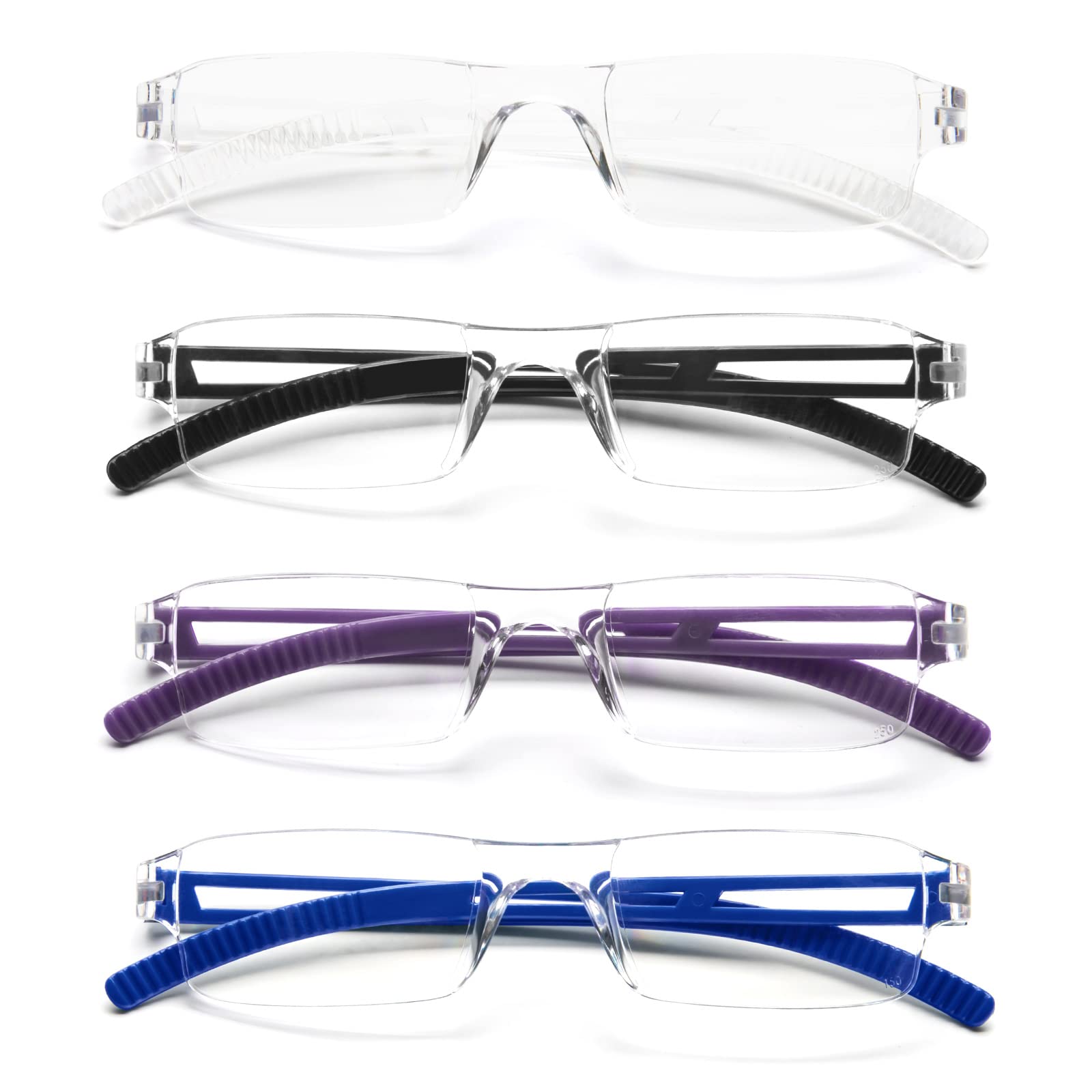 KoKoBin Frameless Reading Glasses, Vision Aid with Blue Light Filter, Anti-Blue Light - Image 2