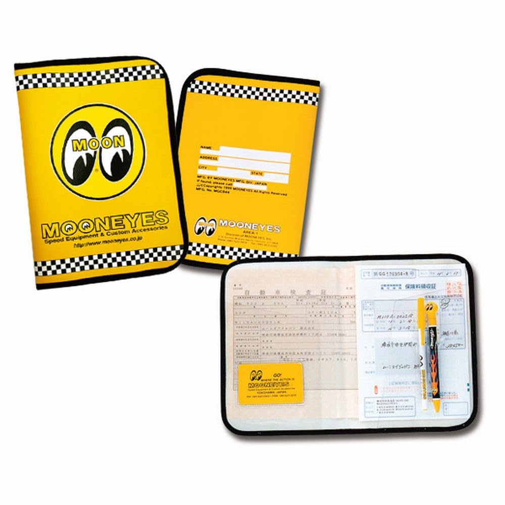 ムーンアイズ(MOONEYES) タイトルホルダー（車検証入れ） GO GO MOONEYES＿DF-MGC144BK-MON Amazon |  ムーンアイズ(MOONEYES) タイトルホルダー（車検証入れ） MOON EYEBALL＿DF-MGC044YE-MON | コイン・カードホルダー  | 車＆バイク