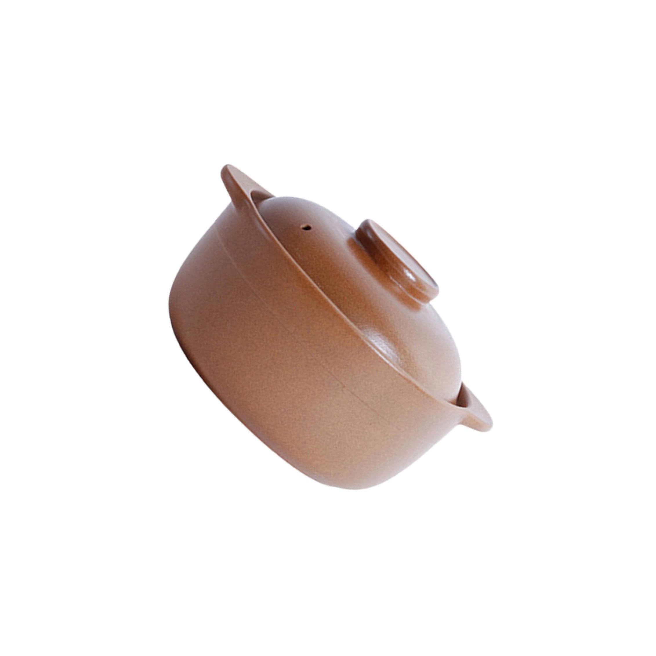 Pentola in terracotta per la cottura del riso, pentola in argilla che offre un traspirante per la preparazione di pasti nutrienti. terracotta per il, 1.6L