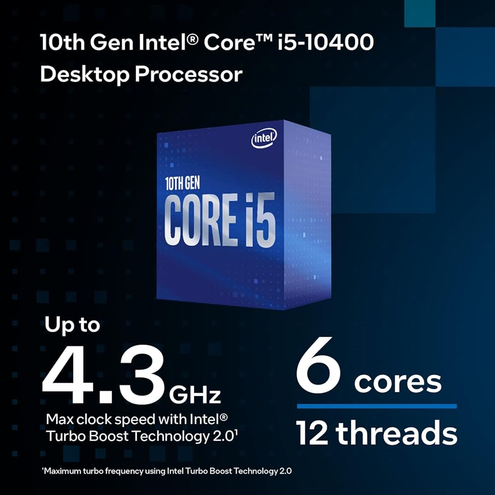 Intel Core i5-10400, 6 Cores & 12 Threads Desktop Processor with Intel UHD Graphics 630 thumbnail 4