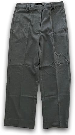 Banana Republic Womens Flannel Straight Trouser Pants Size 8 Heather Gray Slacks