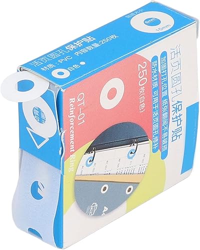 Pegatinas de refuerzo de agujeros Refuerzos de agujero de PVC transparente Perforadora de agujeros Refuerzos Pegatinas DIY Producción PVC Refuerzos