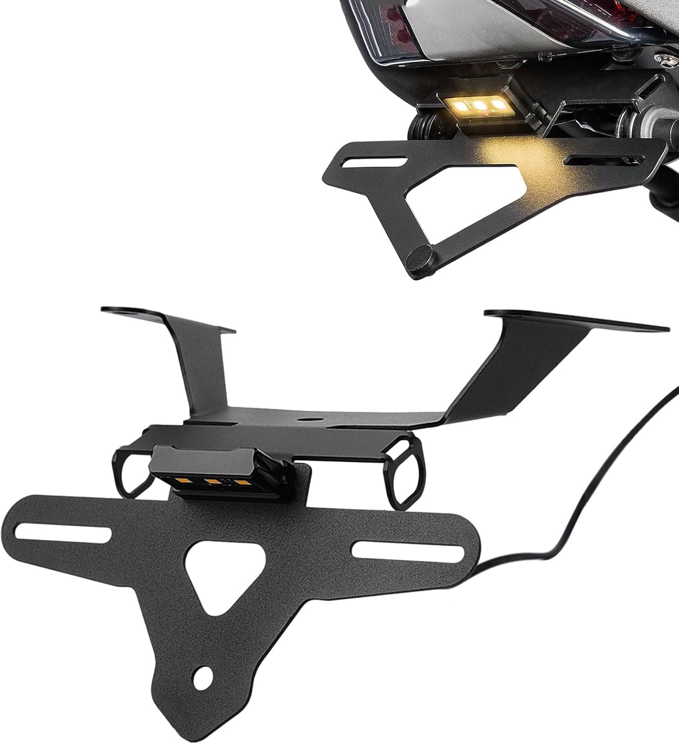 Motorcycle Tail Tidy License Plate Holder Fender Eliminator Compatible with 2019-2026 Honda CBR650R / CB650R CBR 650R / CB 650R License Plate Bracket